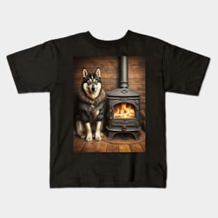 Siberian husky Kids T-Shirt